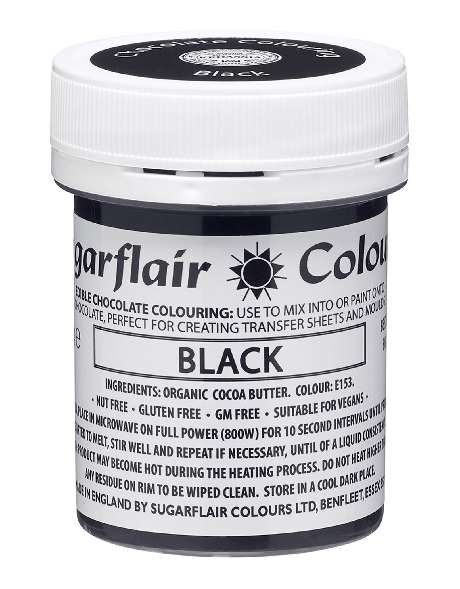 Sugarflair Sugarflair Chocolate Colour Black 35g