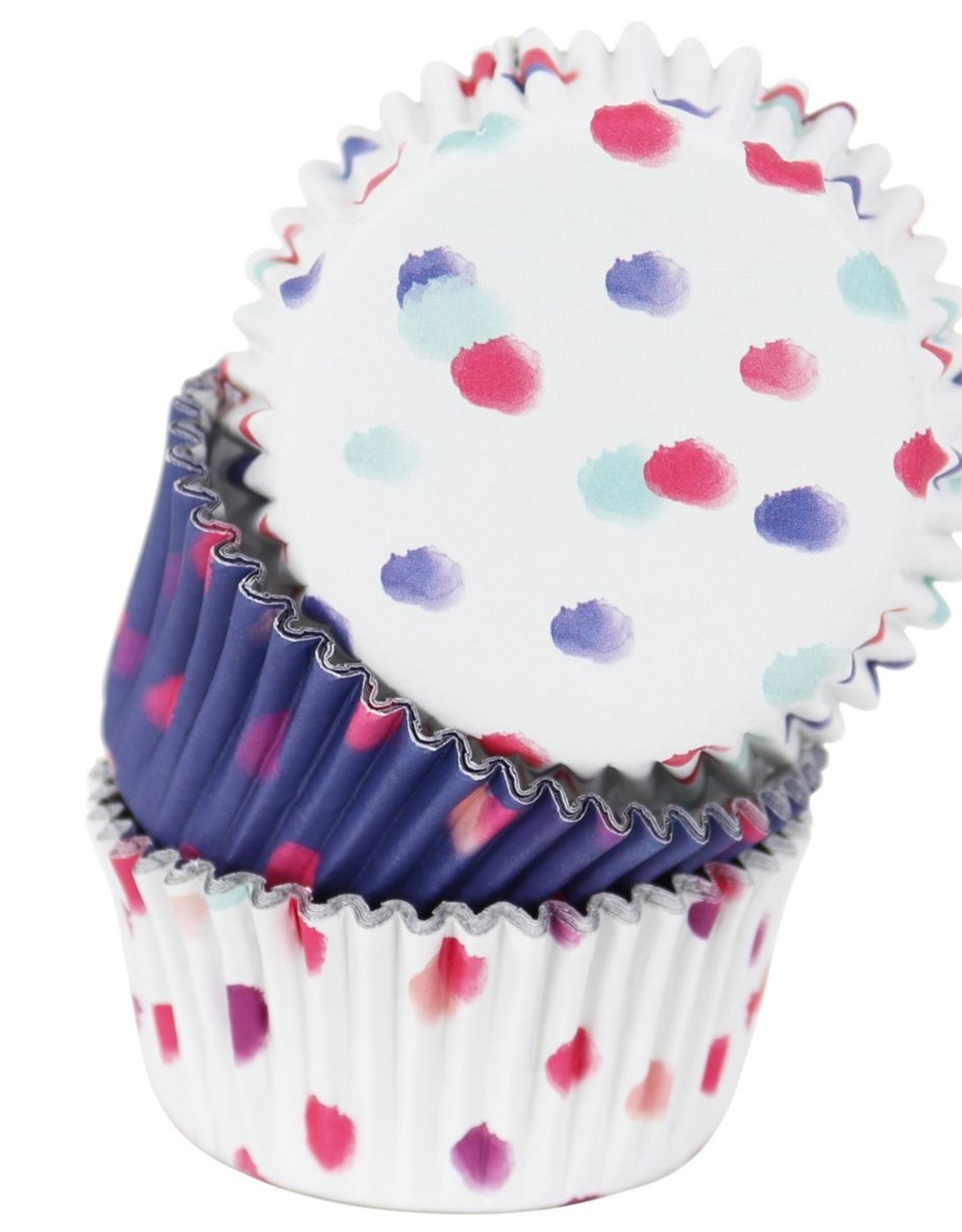 PME PME Baking Cups Watercolour Dots pk/60