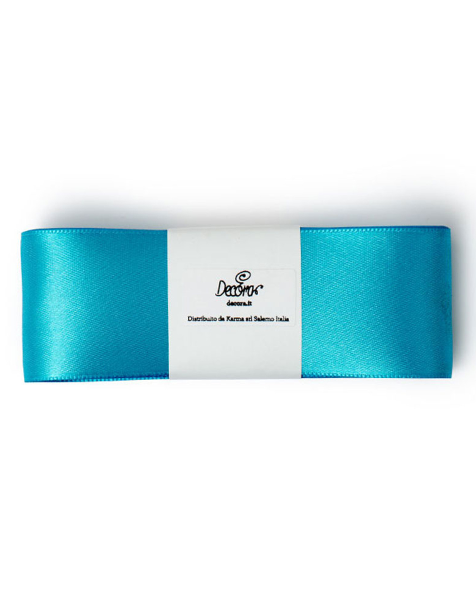 Decora Double Satin Ribbon 40mm x 3mtr Turquoise