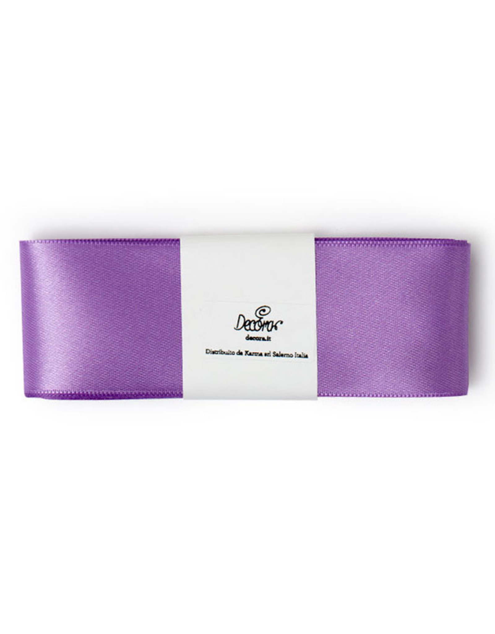 Decora Double Satin Ribbon 40mm x 3mtr Soft Lilac