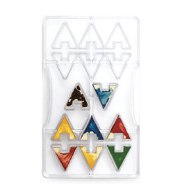 Decora Decora Chocolate Mould Schakel Driehoek/14