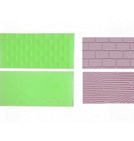 FMM FMM Impression Mats Set 1 Gemetselde muur/boomnerf