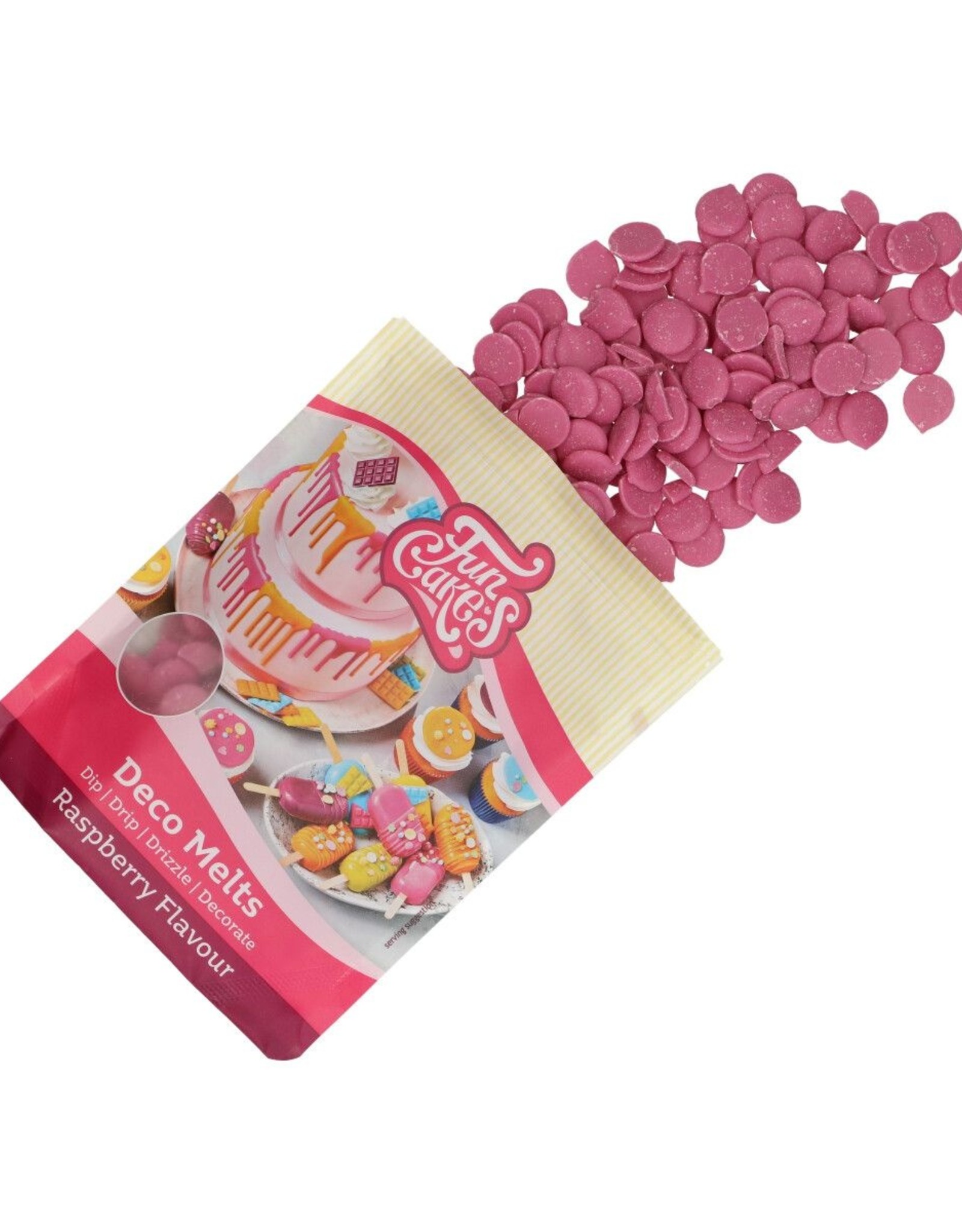 FunCakes FunCakes Deco Melts -Frambozensmaak- 250g