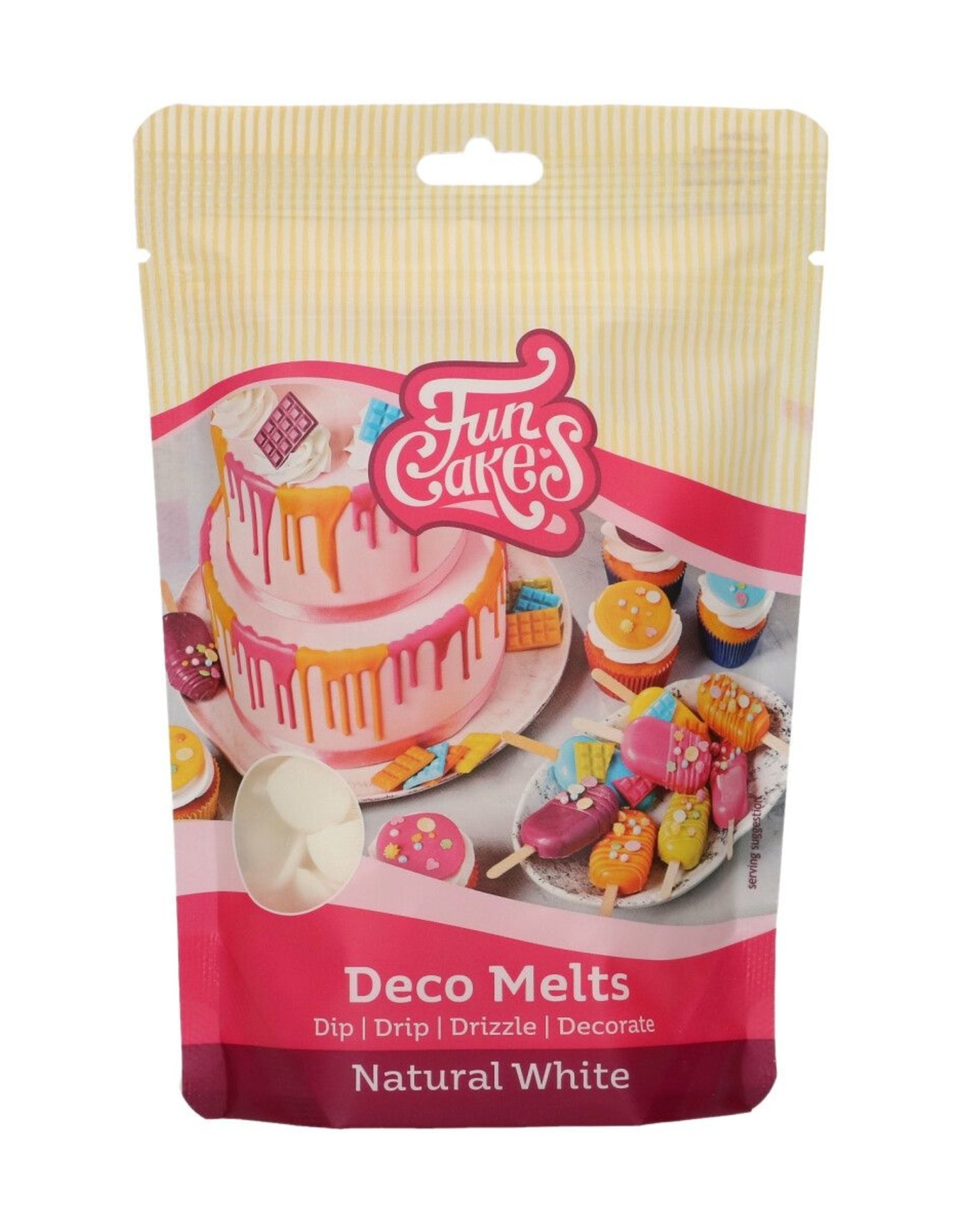 FunCakes FunCakes Deco Melts -Natural White- Geen E171 - 250g