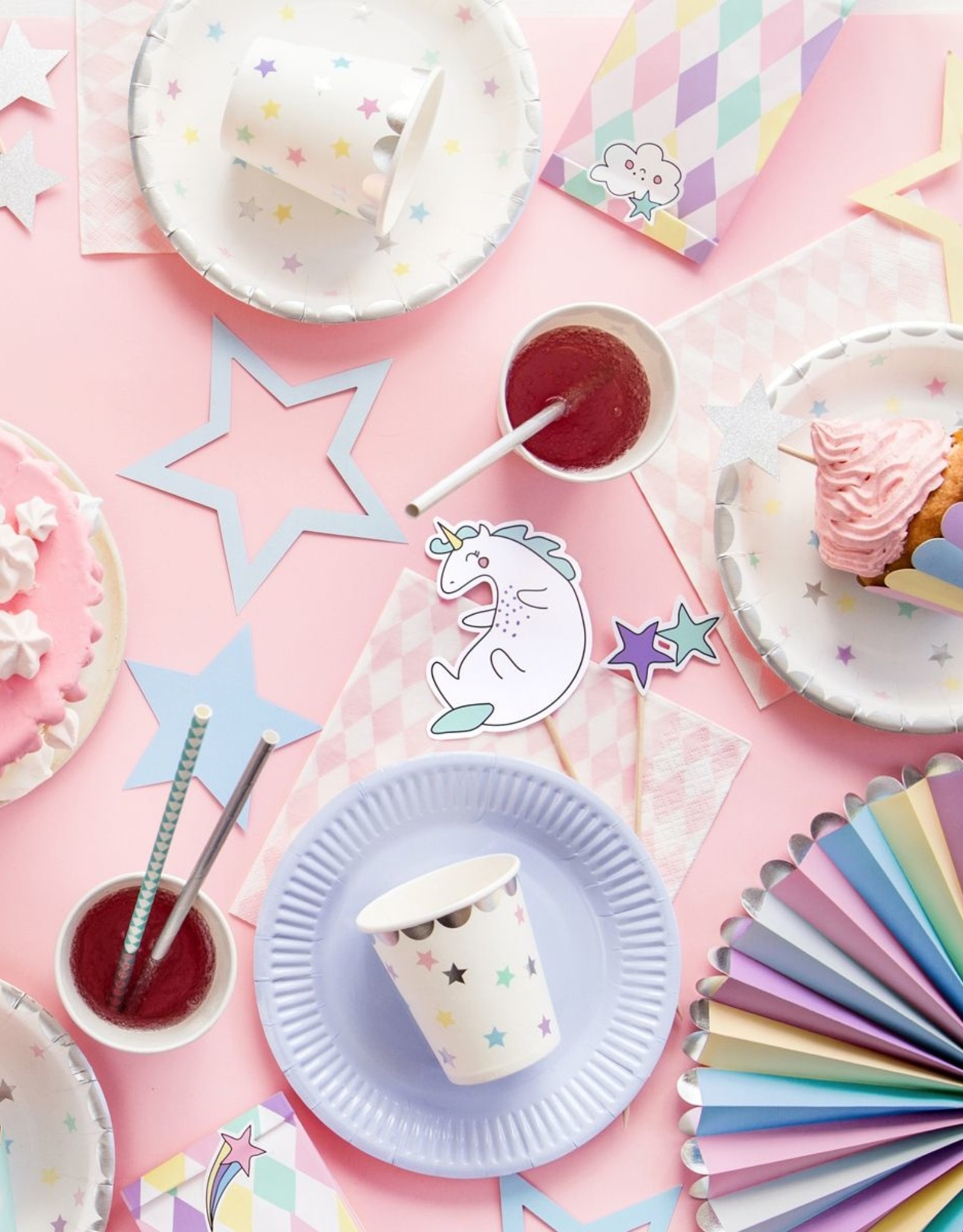 PartyDeco PartyDeco Garland Unicorn Sterren