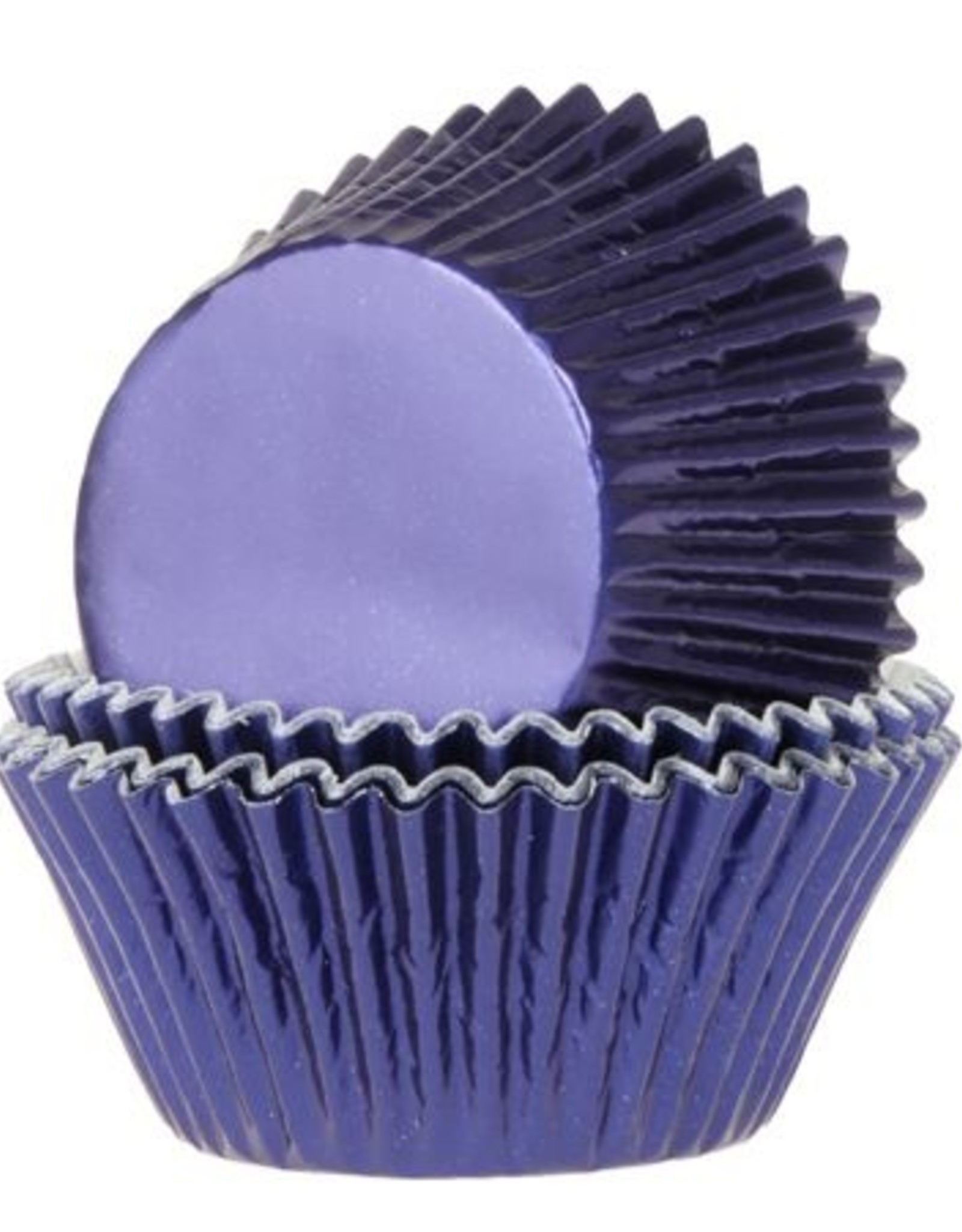 House of Marie House of Marie Baking Cups Folie Navy Blauw pk/24