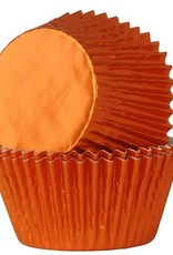 House of Marie House of Marie Baking Cups Folie Oranje pk/24