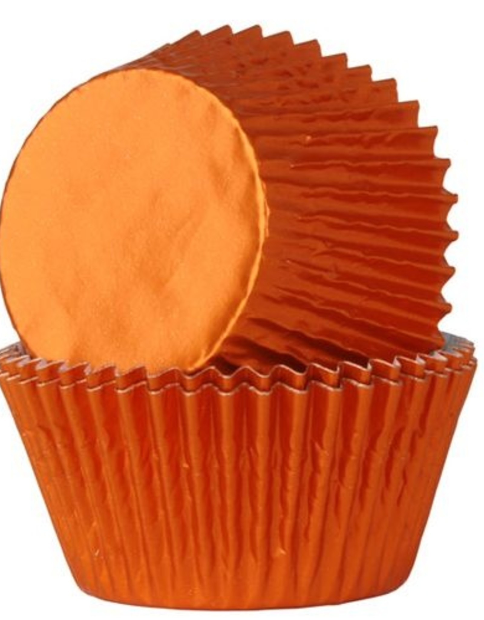 House of Marie House of Marie Baking Cups Folie Oranje pk/24