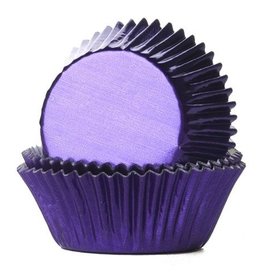 House of Marie Baking Cups Folie Paars - pk/24