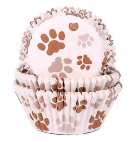House of Marie Baking Cups Poot Bruin pk/50