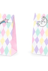 PartyDeco PartyDeco Traktatie Zakjes Unicorn Set/6