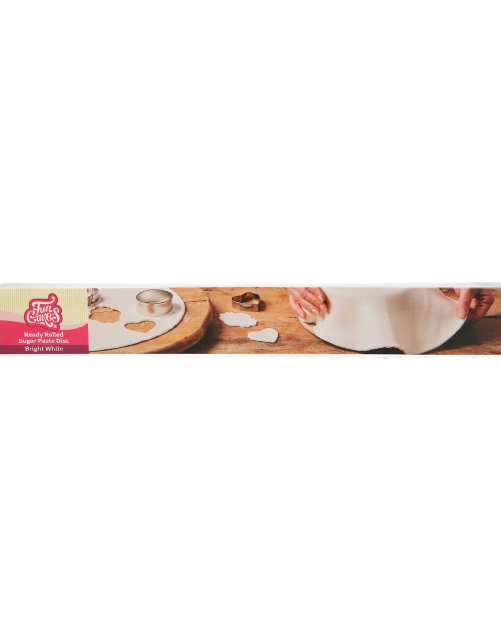 FunCakes FunCakes Uitgerolde Fondant Disc Bright White