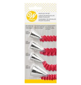 Wilton Wilton Decorating Tip Set Ruffles #86, #100, #102, #125