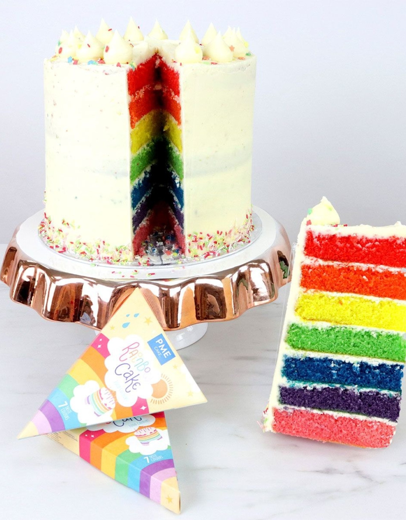 PME PME Rainbow Cake Food Colours Kit