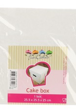 FunCakes FunCakes Taartdoos Wit 25.5x25.5x25cm- pk/1