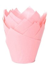 House of Marie House of Marie Muffin Cups Tulp Baby Roze pk/36