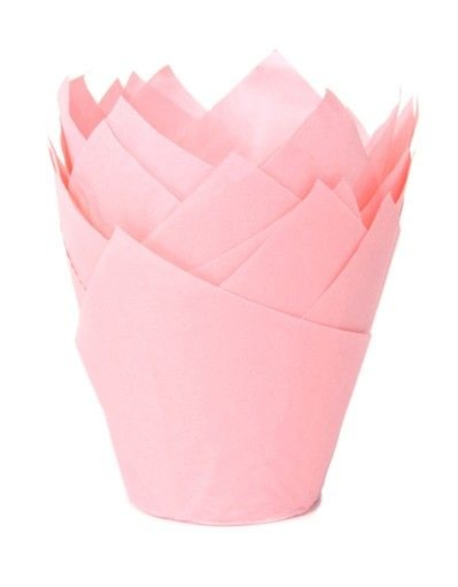 House of Marie House of Marie Muffin Cups Tulp Baby Roze pk/36