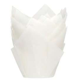 House of Marie Muffin Cups Tulp Wit pk/36