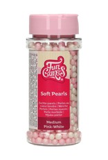 FunCakes FunCakes Zachte Parels Medium Roze/Wit 60 g
