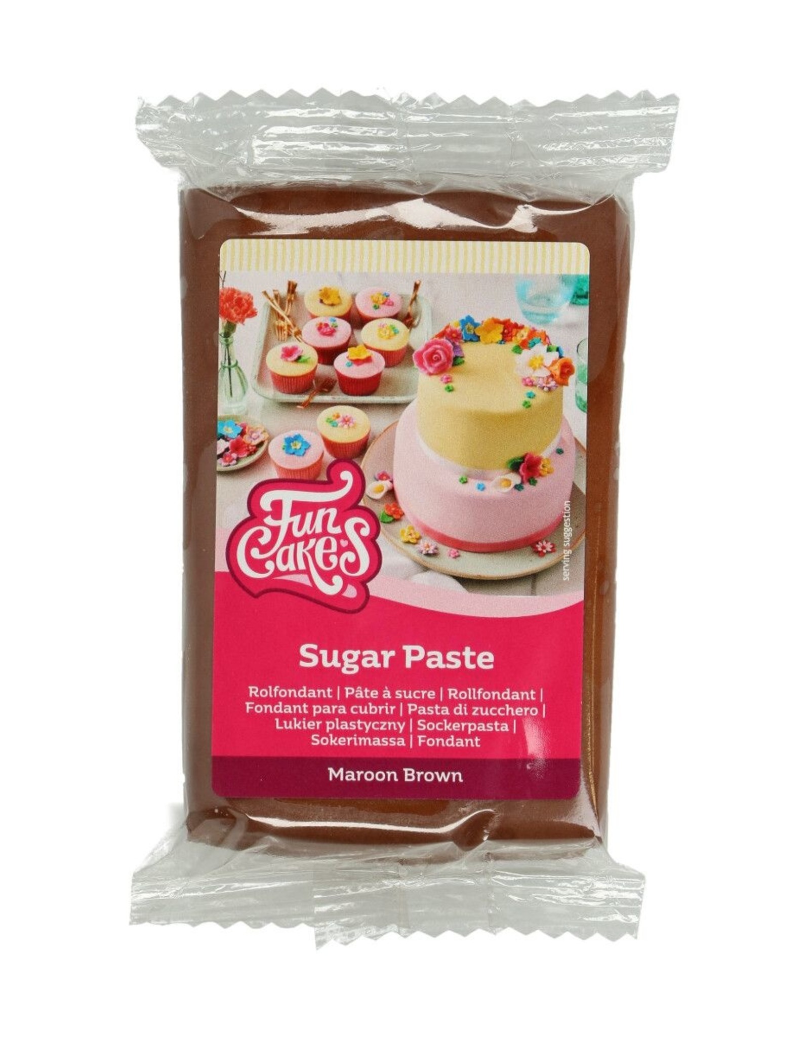 FunCakes FunCakes Rolfondant Maroon Brown 250 g