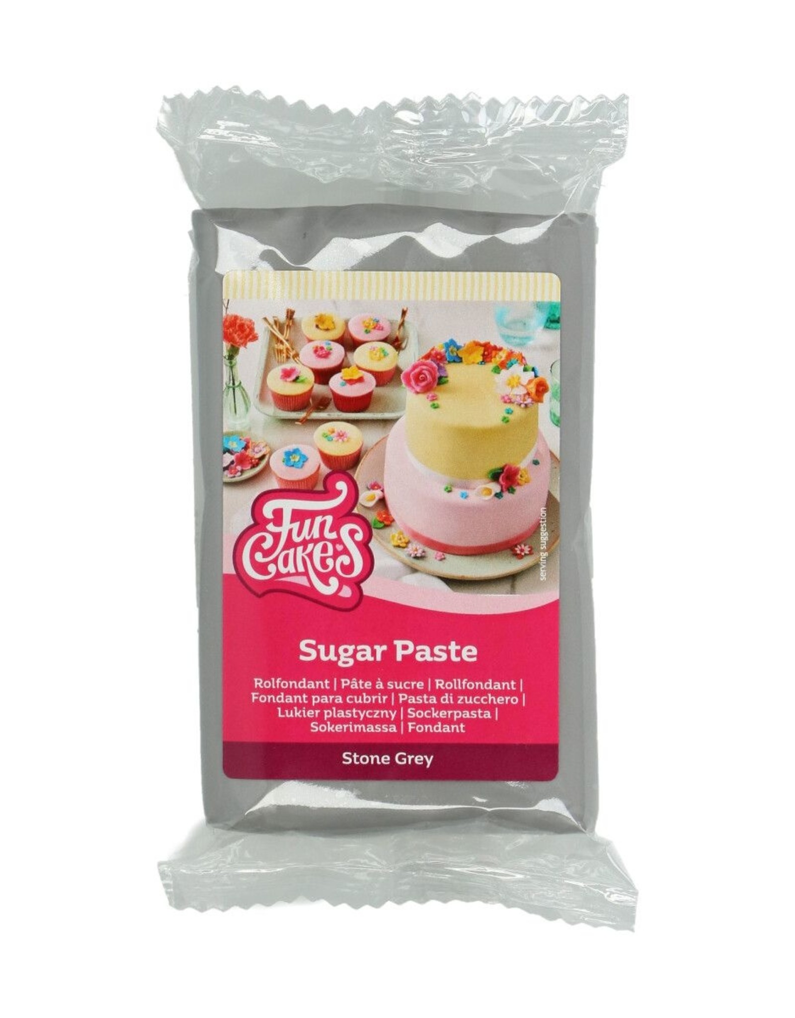 FunCakes FunCakes Rolfondant Stone Grey 250 g