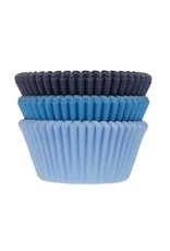 House of Marie House of Marie Baking Cups Assorti Blauw pk/75