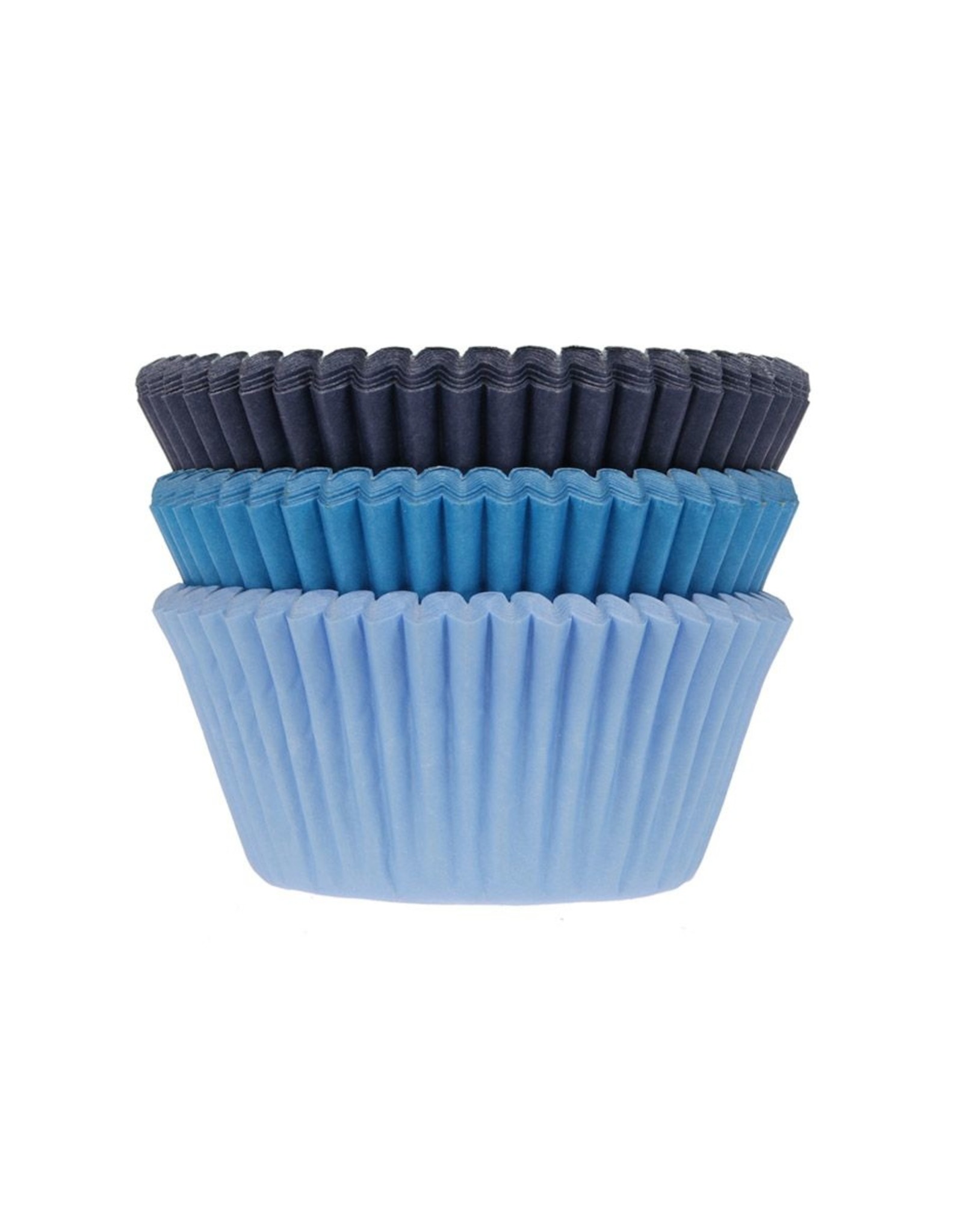 House of Marie House of Marie Baking Cups Assorti Blauw pk/75