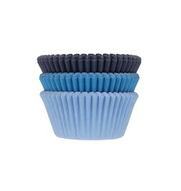 House of Marie Baking Cups Assorti Blauw pk/75
