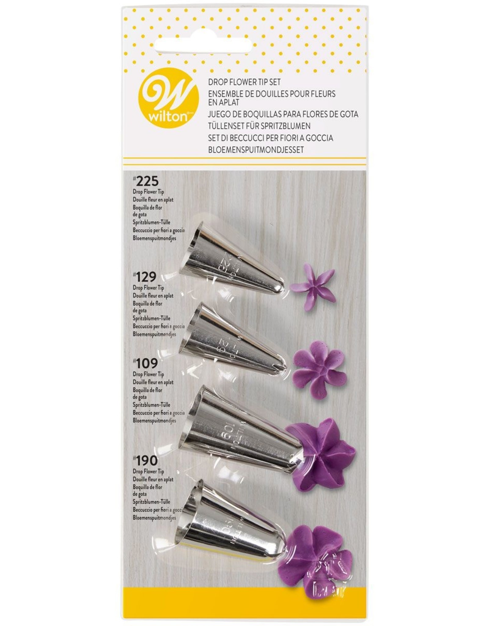 Wilton Wilton Decorating Tip Set Flowers #109, #129, #190, #225