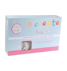 Cake Star Push Easy Alphabet Cutters Lowercase Script Set/26