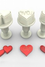 Dekofee Dekofee Mini Plungers Hearts Set set/3