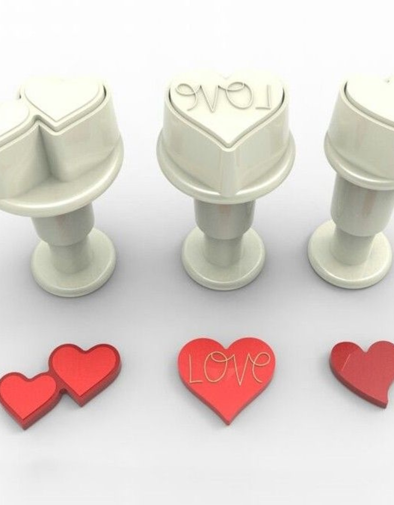 Dekofee Dekofee Mini Plungers Hearts Set set/3
