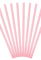 PartyDeco PartyDeco Papieren Rietjes Light Roze pk/10