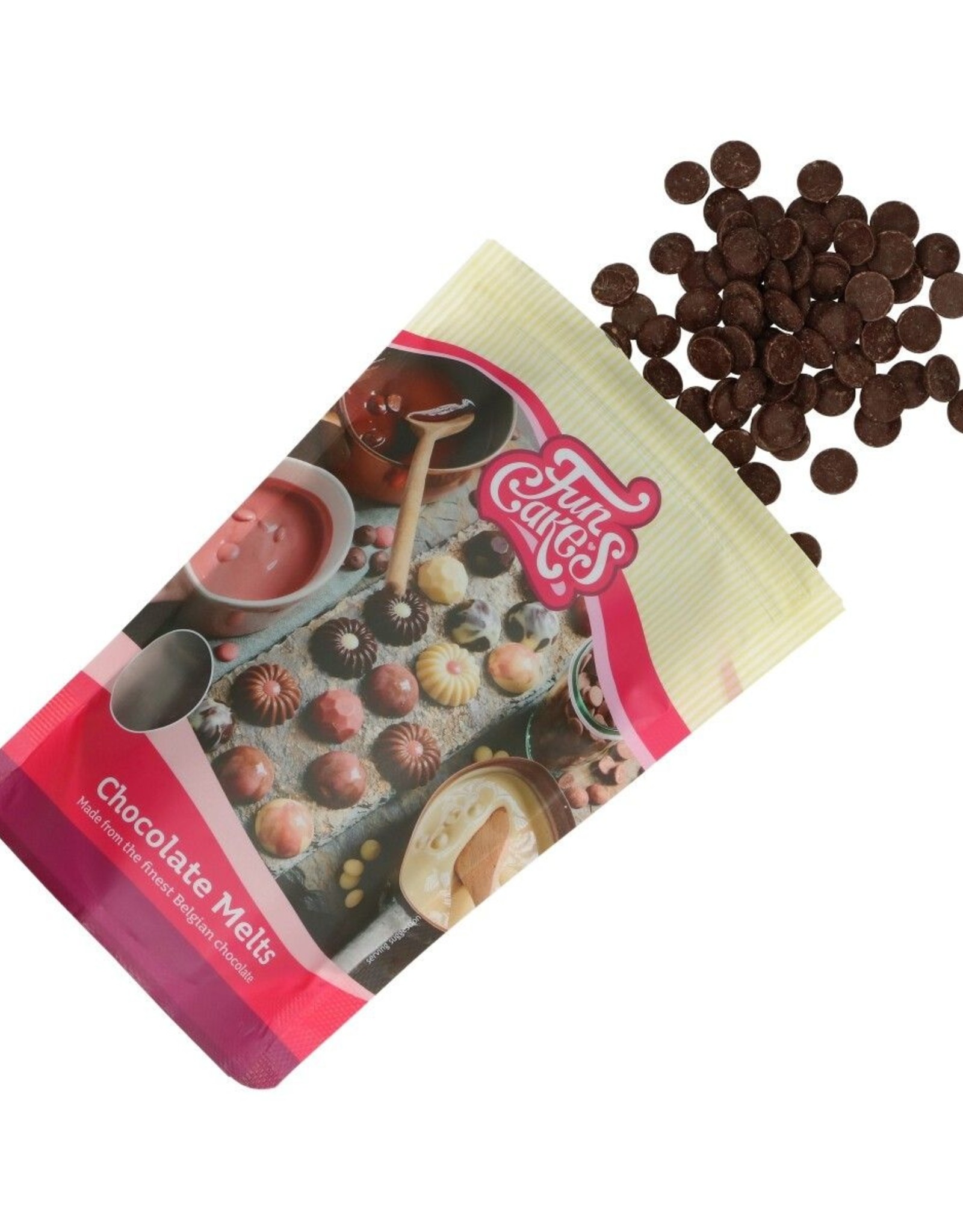 FunCakes FunCakes Chocolade Melts Puur 350 g