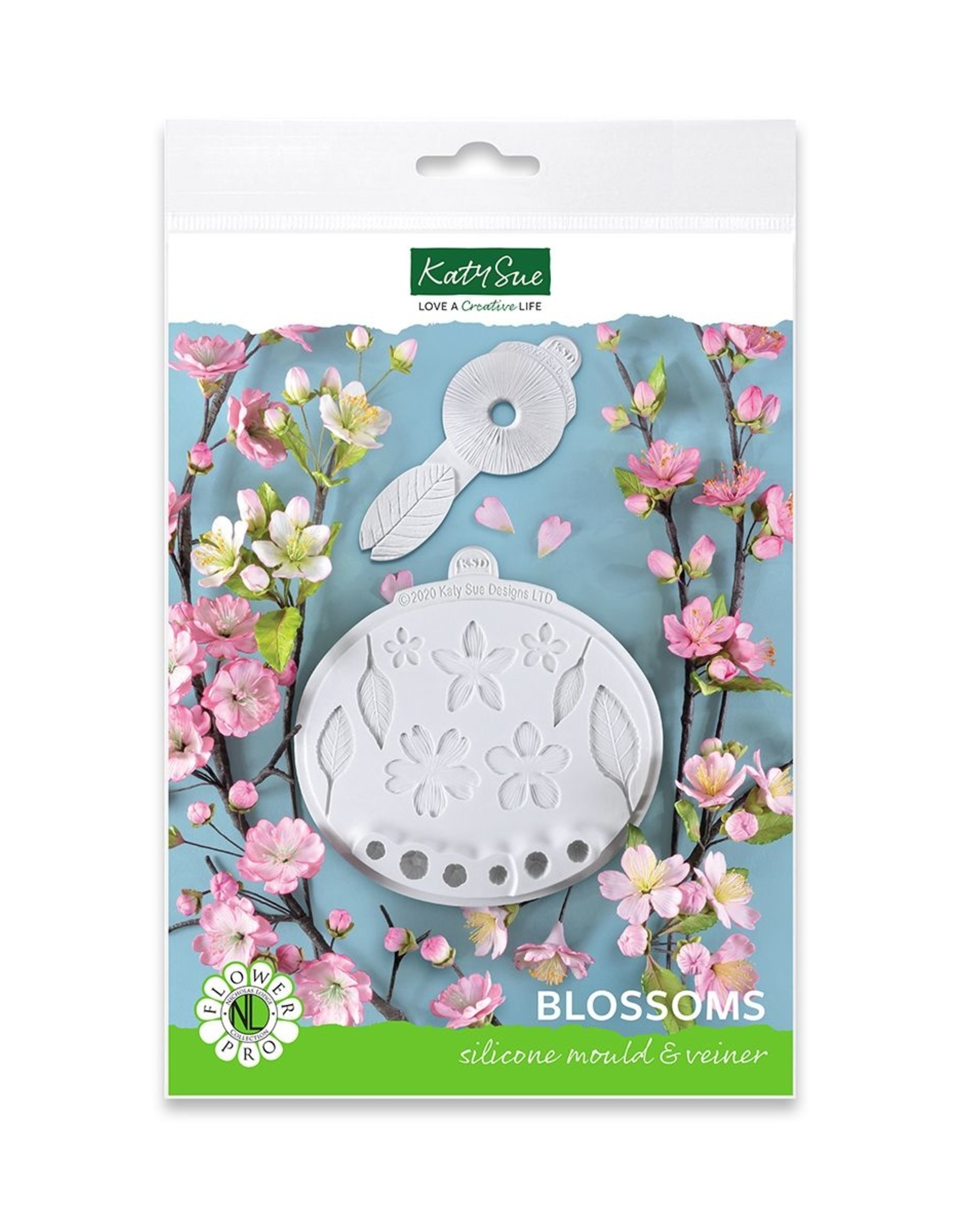 Katy Sue Designs Katy Sue Mould & Veiner Flower Pro Blossoms