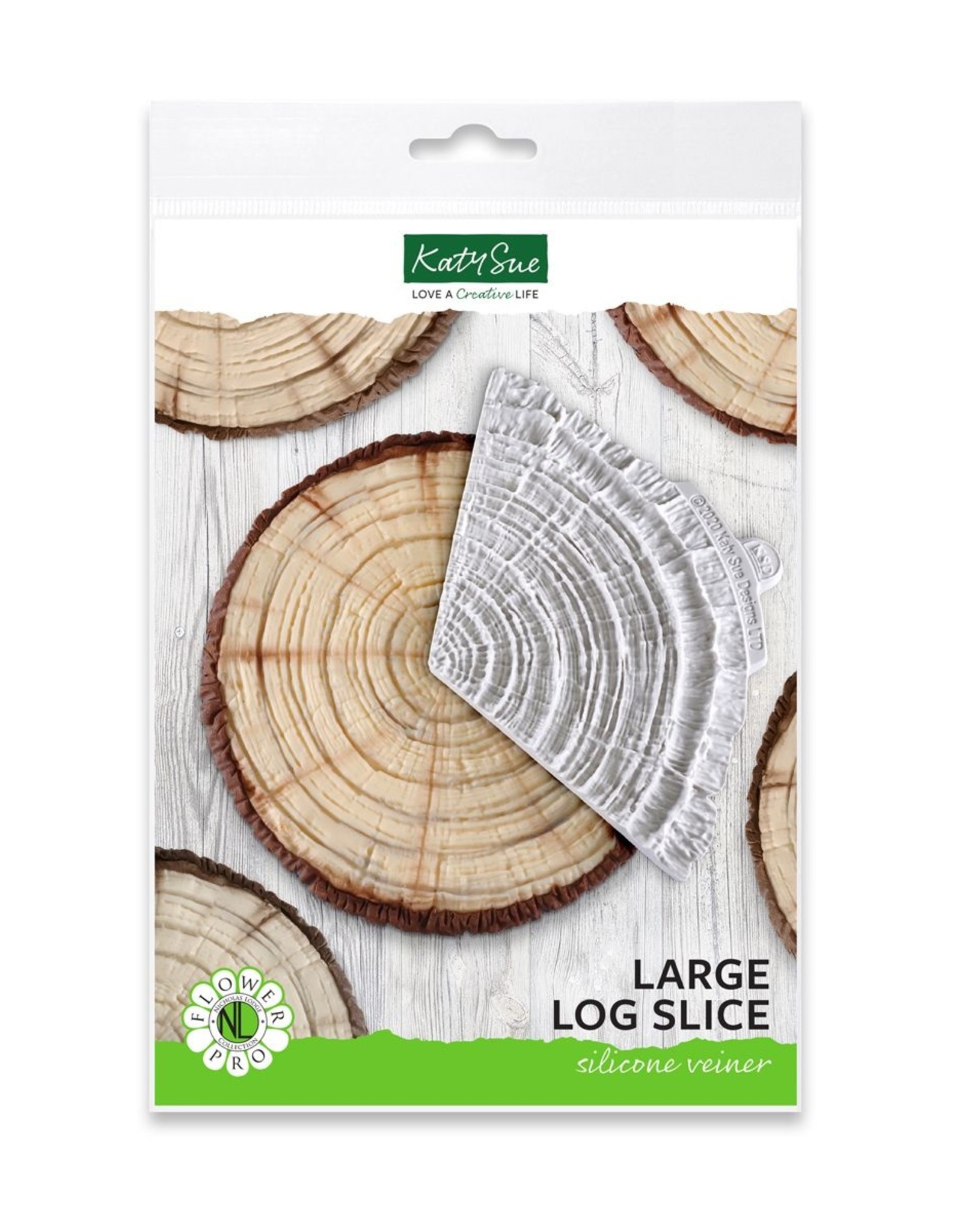 Katy Sue Designs Katy Sue Mould & Veiner Large Log Slice