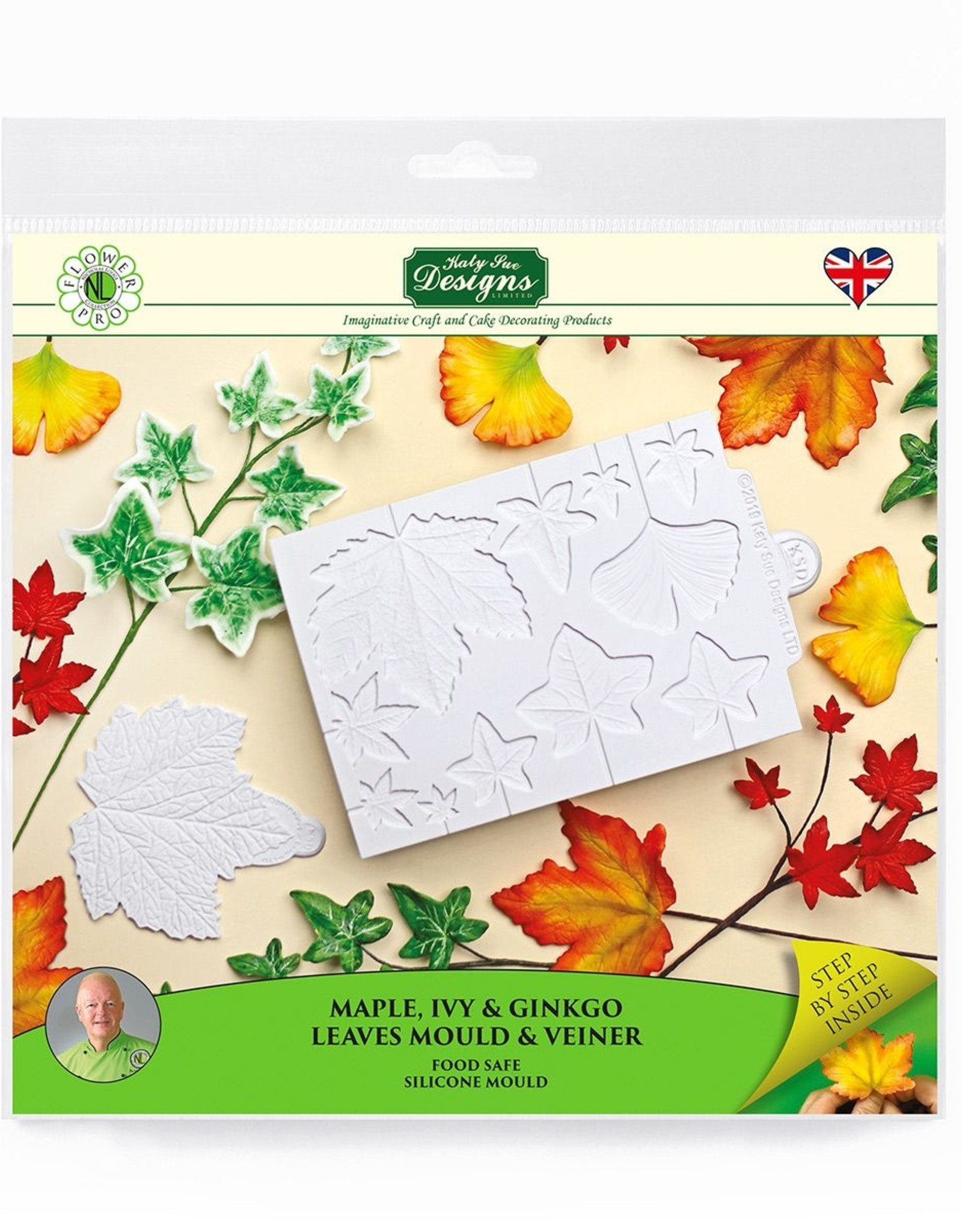 Katy Sue Designs Katy Sue Mould & Veiner Maple, Ivy and Ginkgo Leaves