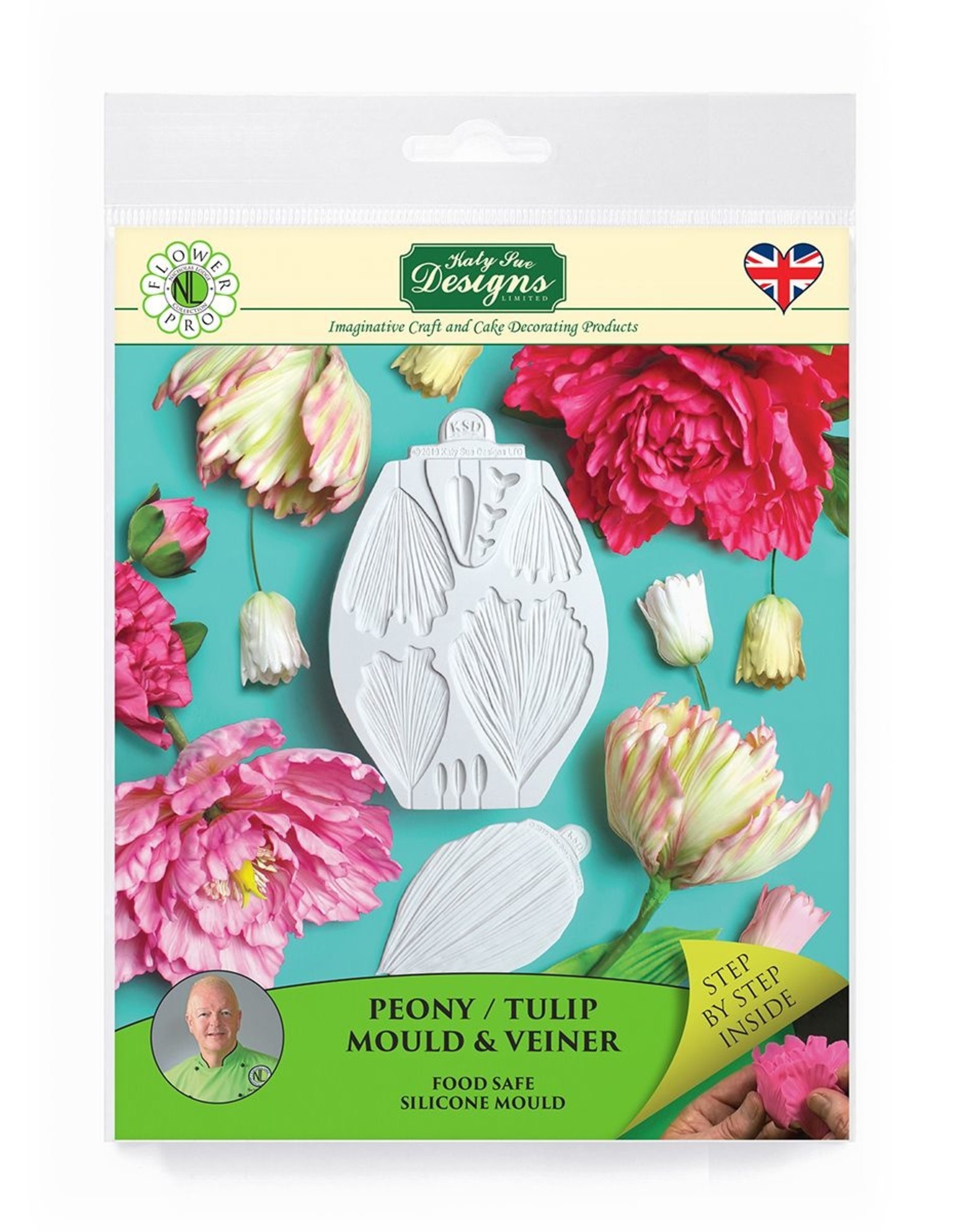 Katy Sue Designs Katy Sue Mould & Veiner Peony / Tulip