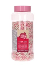 FunCakes FunCakes Zachte Parels Medium Roze/Wit 500 g