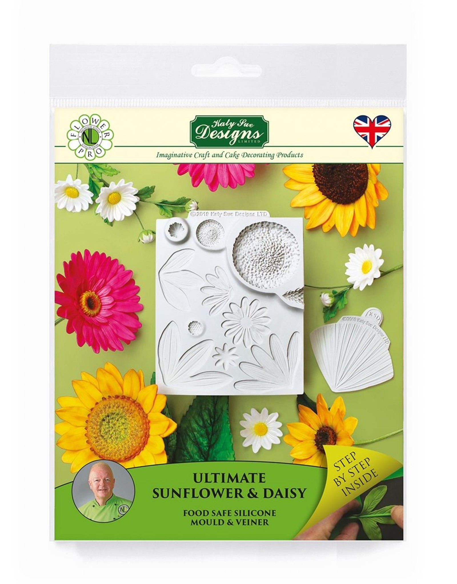 Katy Sue Designs Katy Sue Mould &Veiner Ultimate Sunflower /Daisy