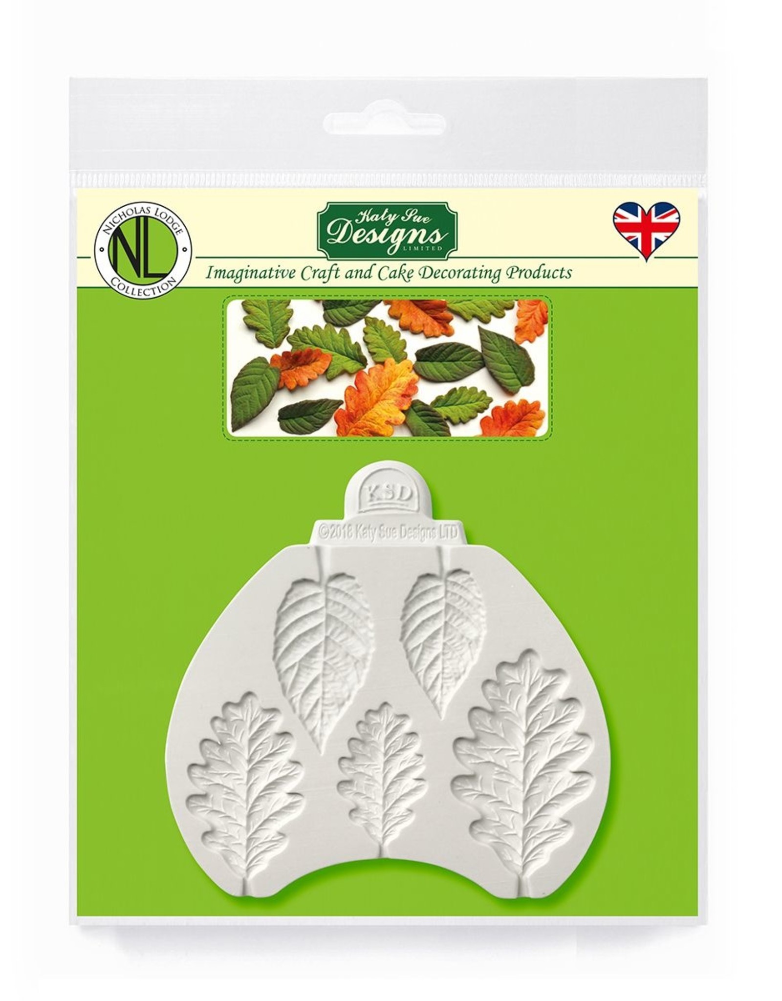 Katy Sue Designs Katy Sue Mould Blackberry & Oak leaves