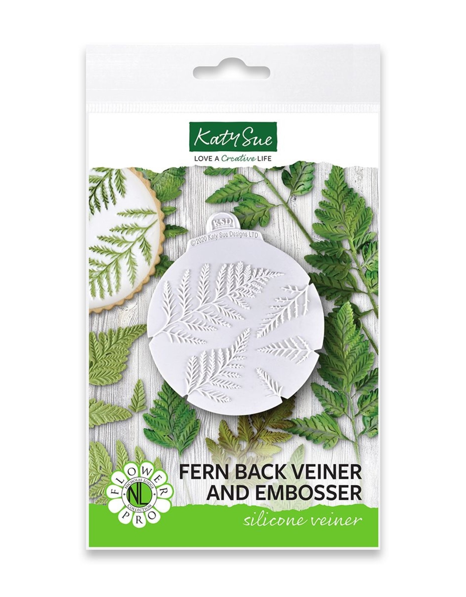 Katy Sue Designs Katy Sue Mould Fern Back Veiner and Embosser