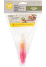 Wilton Wilton Wegwerp Spuitzakken & Spuitmondjes #1M pk/6