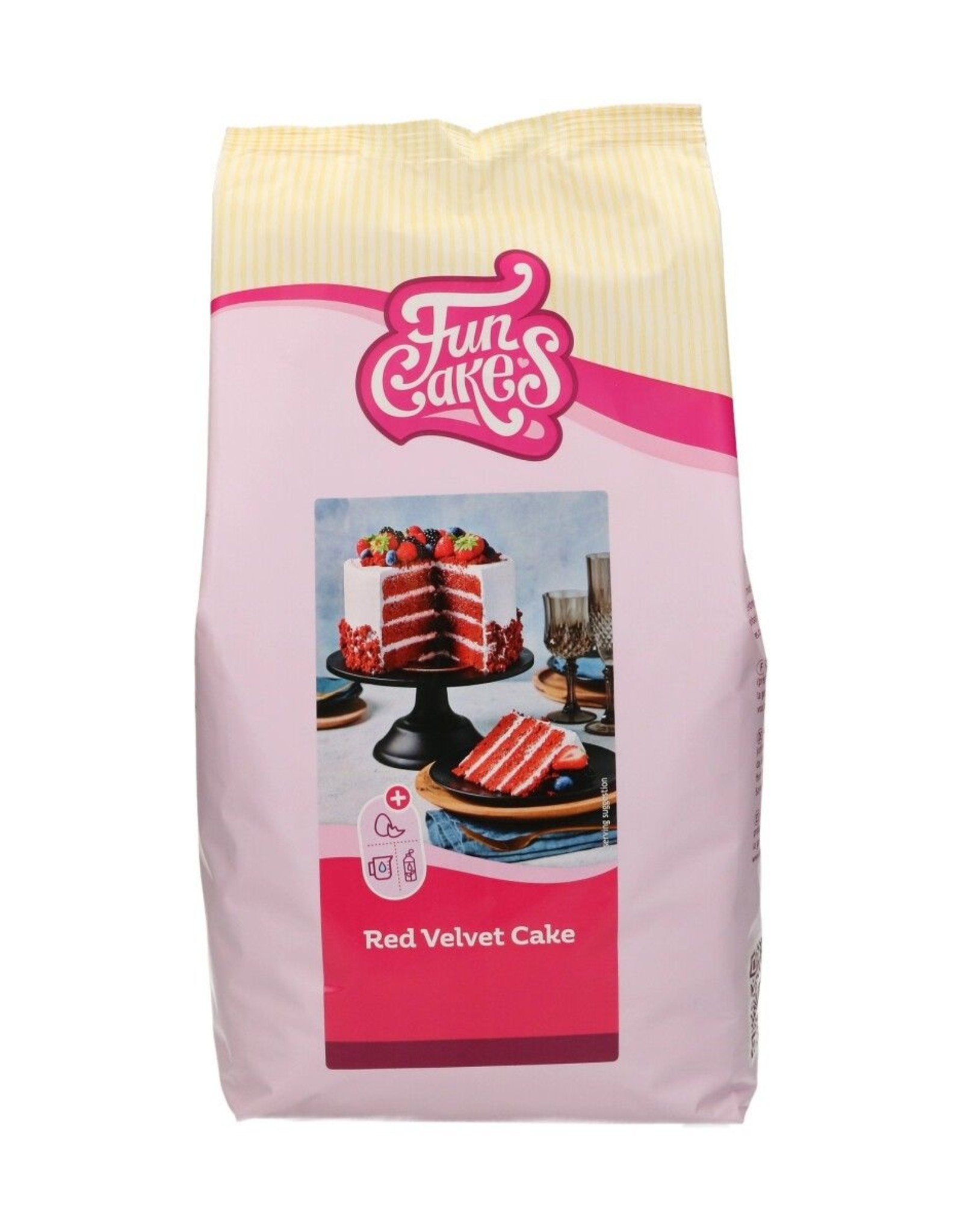 FunCakes FunCakes Mix voor Red Velvet Cake 4 kg