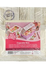 FunCakes FunCakes Cupcake Doos 6 -Pure- 24x16x8cm + insert pk/3