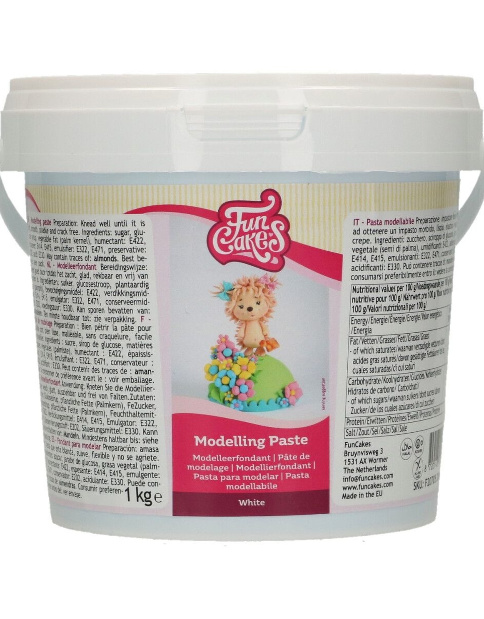 FunCakes FunCakes Modelling Paste Wit -1kg-