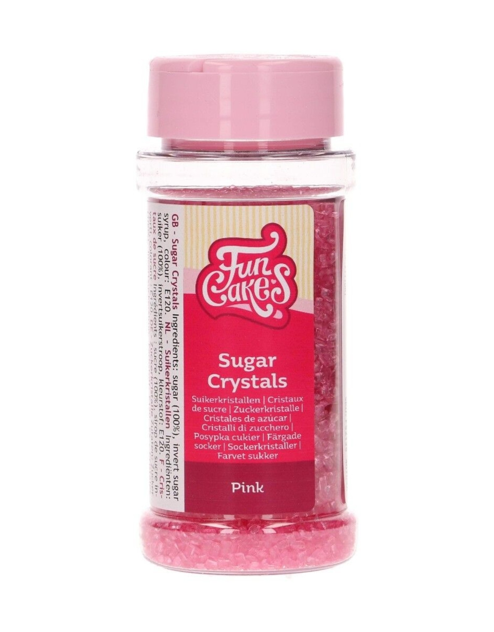 FunCakes FunCakes Suikerkristallen Roze 80 g