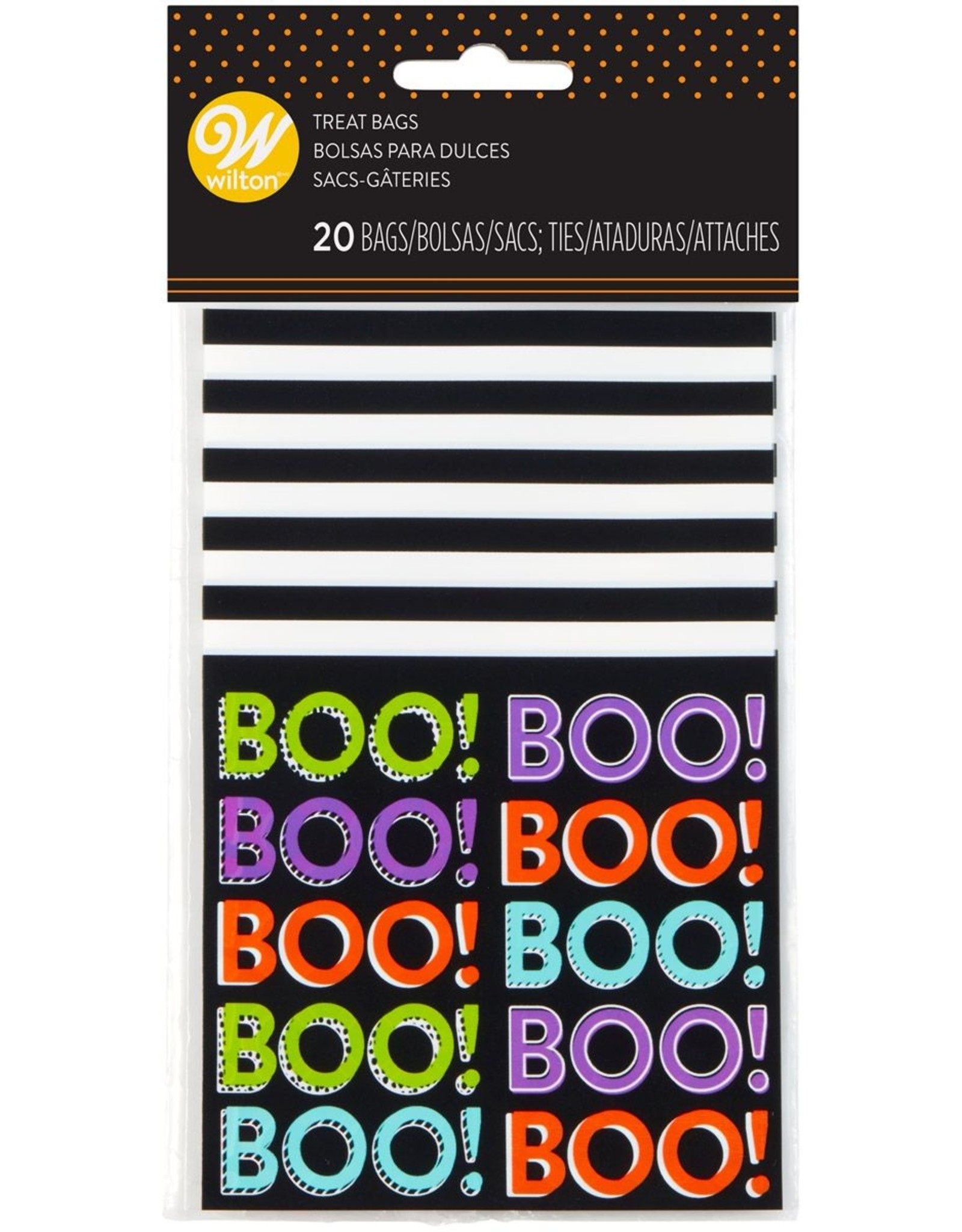 Wilton Wilton Mini Treat Bag Boo pk/20