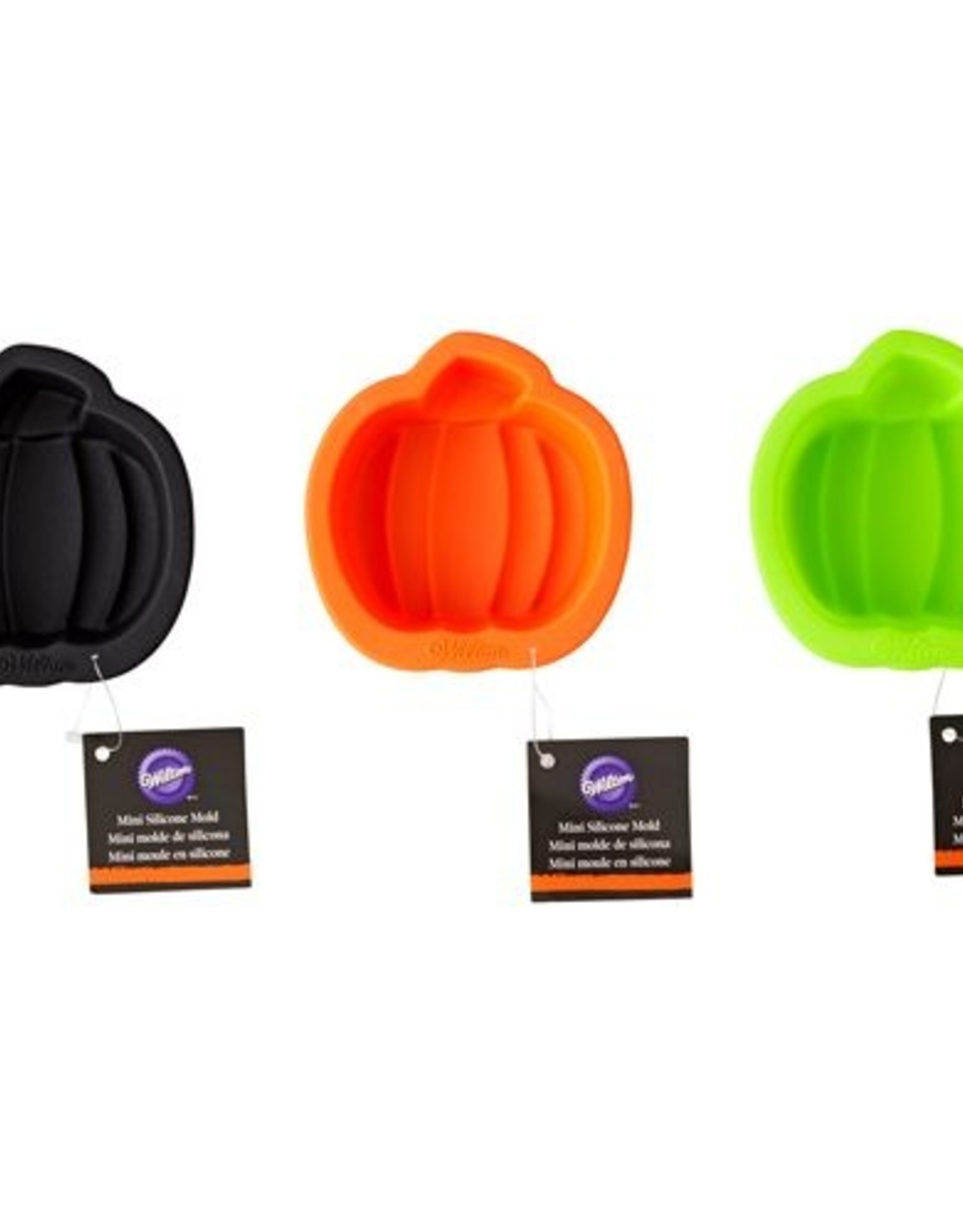 Wilton Wilton Silicone Mold Pumpkin Zwart