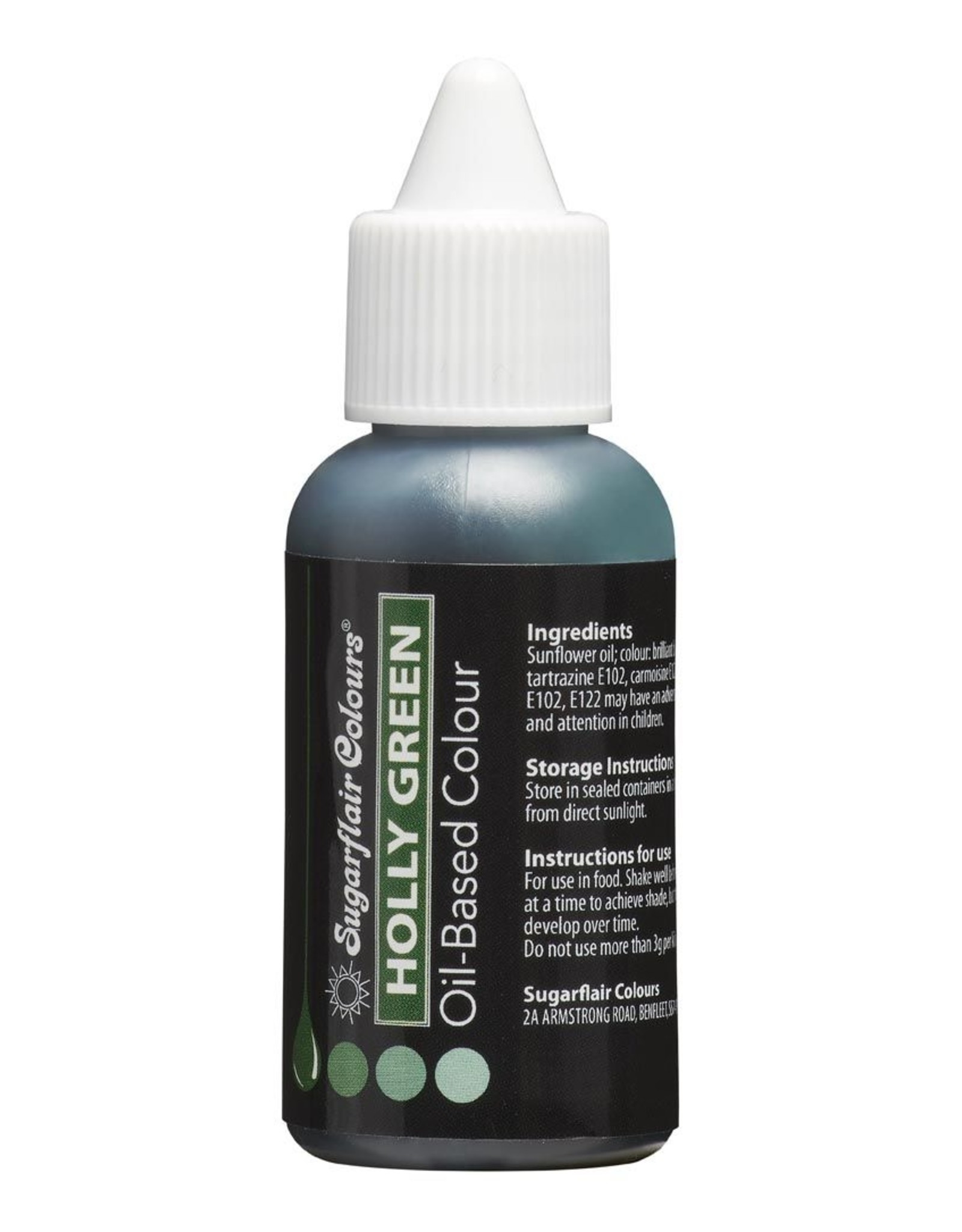 Sugarflair Sugarflair Kleurstof op Oliebasis - Holly Green 30 ml